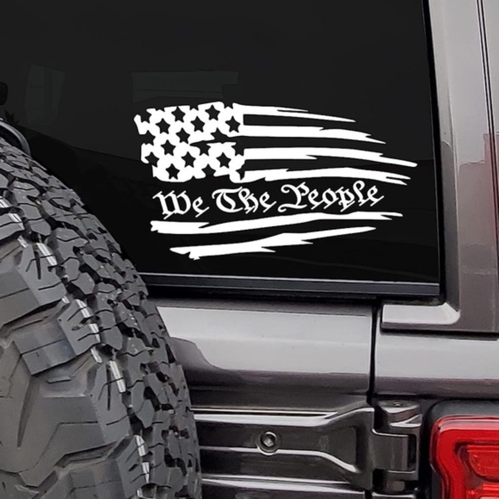 WE THE PEOPLE car decal